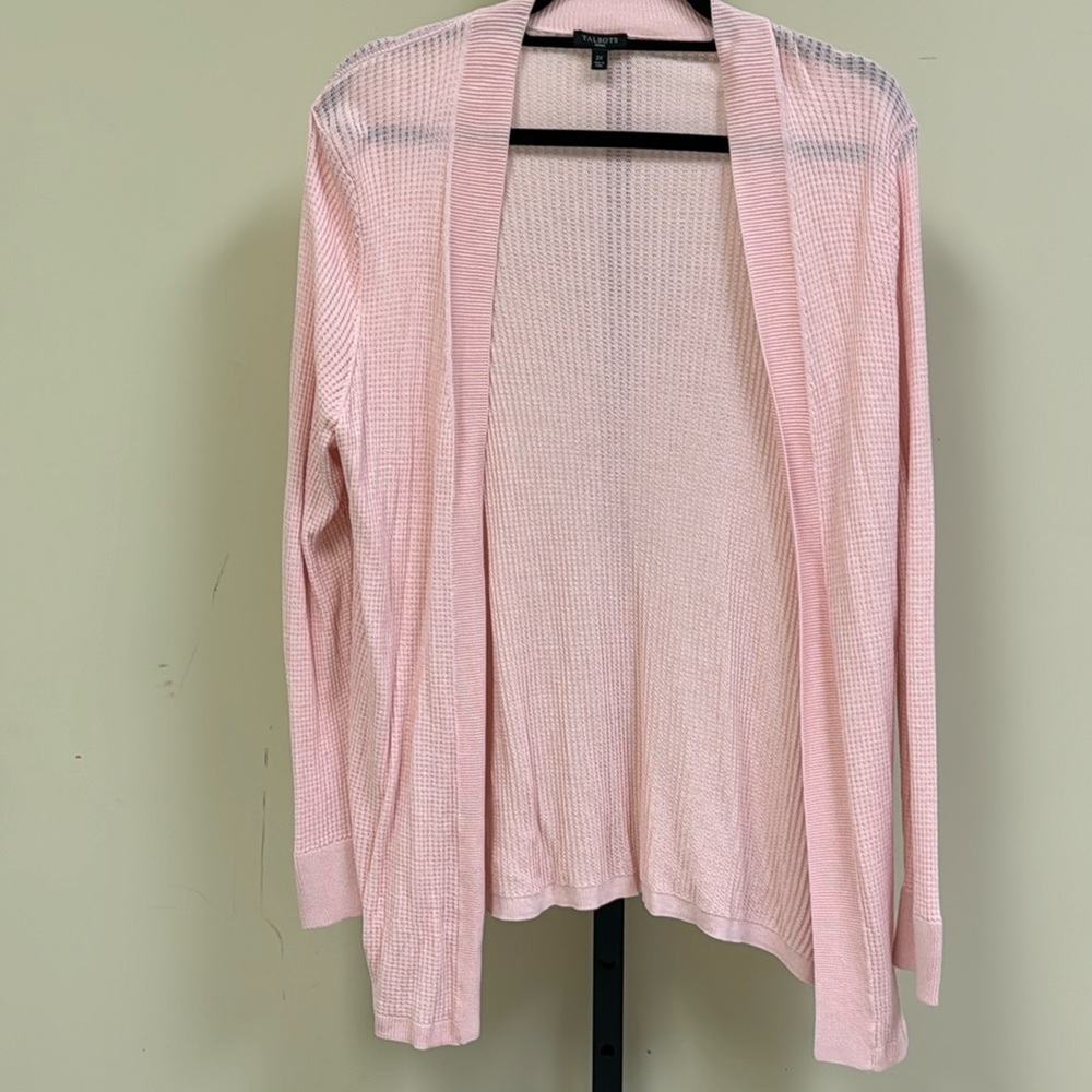 Talbots pink, very lightweight sweater.